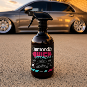 Diamond Quick Detailer spray for ceramic coated vehicles delivering gloss, protection and a streak-free finish