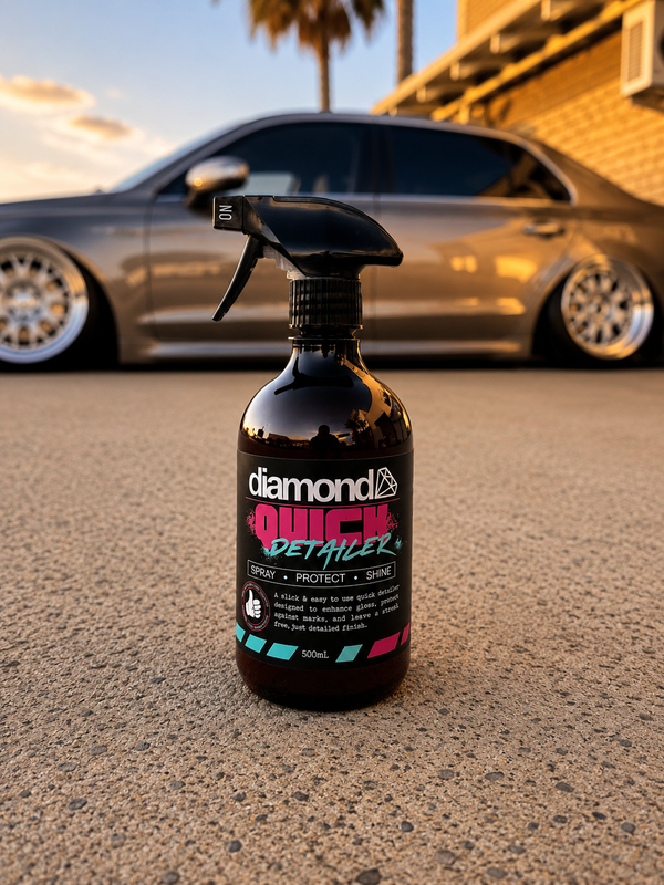 Diamond Quick Detailer spray for ceramic coated vehicles delivering gloss, protection and a streak-free finish